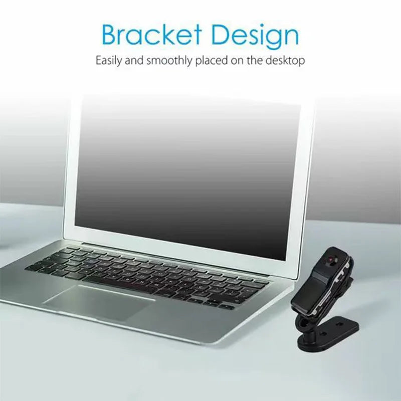 A Mini caméra DV HD, caméscope corporel portable, caméra vidéo avec support, enregistreur vidéo nounou / sécurité, caméra de sport, DVR pour voiture, webcam, petite caméra pour la maison et le bureau.