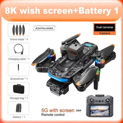 Avec Xiaomi A14 Pro Max GPS brushless 8K à trois caméras avec flux optique et évitement d’obstacles