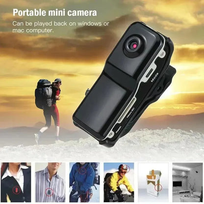A Mini caméra DV HD, caméscope corporel portable, caméra vidéo avec support, enregistreur vidéo nounou / sécurité, caméra de sport, DVR pour voiture, webcam, petite caméra pour la maison et le bureau.