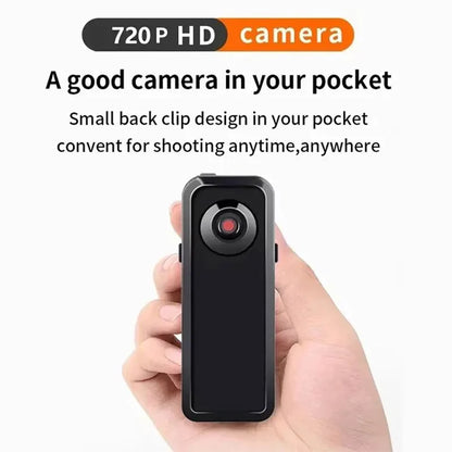 A Mini caméra DV HD, caméscope corporel portable, caméra vidéo avec support, enregistreur vidéo nounou / sécurité, caméra de sport, DVR pour voiture, webcam, petite caméra pour la maison et le bureau.