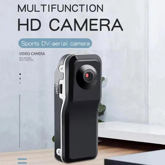 A Mini caméra DV HD, caméscope corporel portable, caméra vidéo avec support, enregistreur vidéo nounou / sécurité, caméra de sport, DVR pour voiture, webcam, petite caméra pour la maison et le bureau.