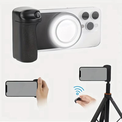 1PC Smartphone Camera Shutter Grip Bluetooth Selfie Handle Camera Photo Stabilizer with Fill Light for Iphone Android