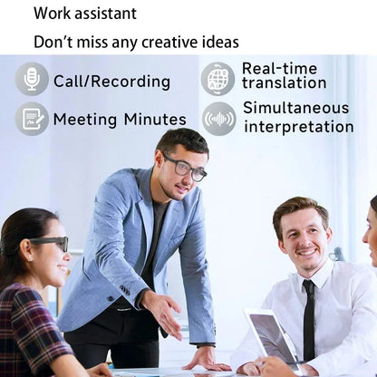 OPPO New Version AI Smart Glasses with 8MP Pixel Take Video Picture 4GB WiFi Contact AI ChatGPT Translation Smart Sunglass